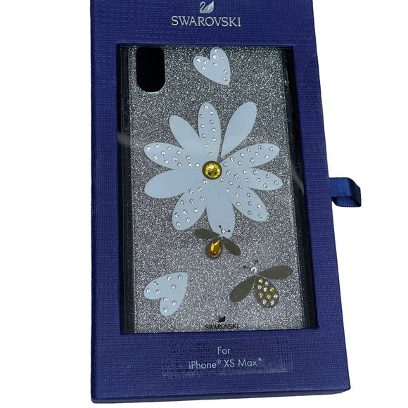 Swarovski Eternal Flower  Heart Bee Print Iphone  XS Max Case - Picture 1 of 8